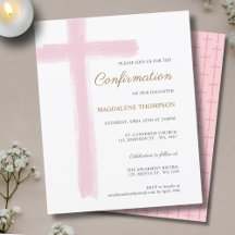 Einfache Budgetbestätigung Pink Cross Mädchen