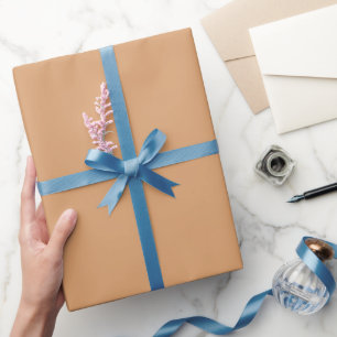 Einfache Buff-Braun-Farbnuance Geschenkpapier