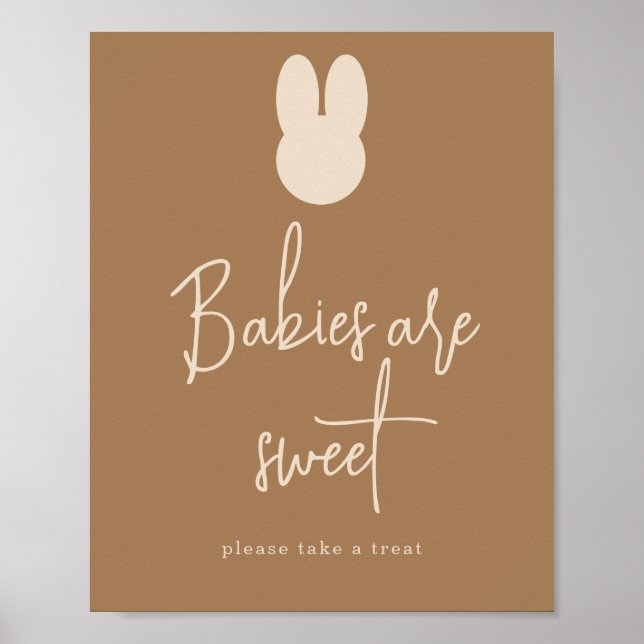 Einfache Bunny Babys sind süß Poster (Vorne)