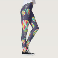 Einfache bunte Heißluft steigt | Leggings im