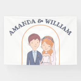 Einfache, Cartoon-Ike-Ehevorstellung Banner