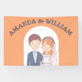 Einfache, Cartoon-Ike-Ehevorstellung Banner