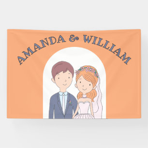 Einfache, Cartoon-Ike-Ehevorstellung Banner