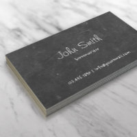Einfache Chalkboard Screenwriter-Visitenkarte