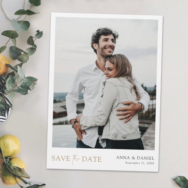Einfache Chic Save the Date Hochzeit Einladende Vo Einladung (Von Creator hochgeladen)