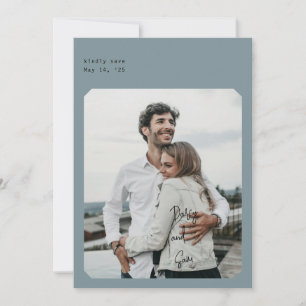 Einfache Chic-Save the Date-Karte Einladung