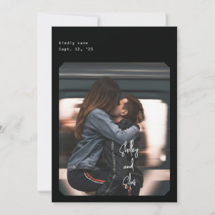 Einfache Chic-Save the Date-Karte Einladung