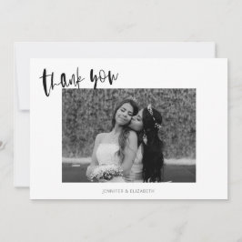 Einfache Chic Wedding Dankeschön Card Dankeskarte