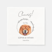 Einfache Chow Chow Dog Wedding Cocktail