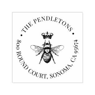 Einfache Circle Monogramm Permastempel