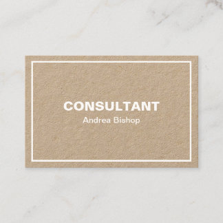 Einfache Clean Frame Classic Business Card Visitenkarte