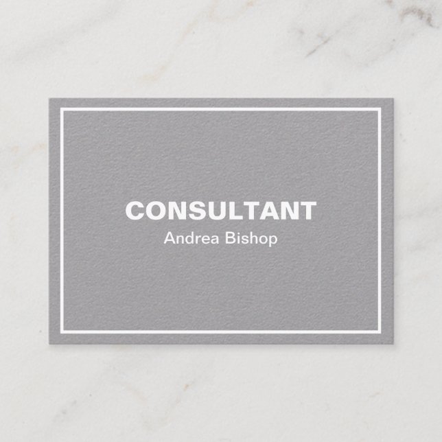 Einfache Clean Frame Classic Business Card Visitenkarte (Vorderseite)