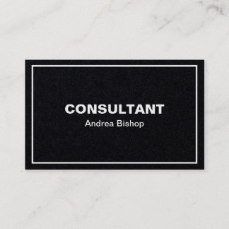 Einfache Clean Frame Classic Business Card Visitenkarte