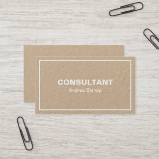 Einfache Clean Frame Classic Business Card Visitenkarte