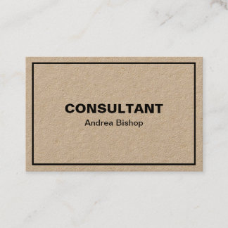 Einfache Clean Frame Classic Business Card Visitenkarte
