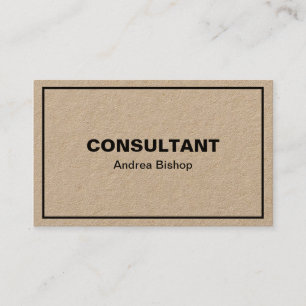 Einfache Clean Frame Classic Business Card Visitenkarte