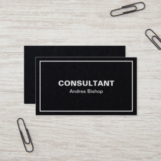 Einfache Clean Frame Classic Business Card Visitenkarte