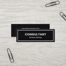 Einfache Clean Frame Classic Mini Business Card Mini Visitenkarte