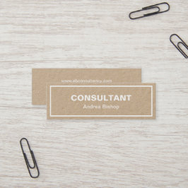 Einfache Clean Frame Classic Mini Business Card Mini Visitenkarte