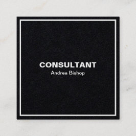 Einfache Clean Frame Classic Square Business Card Quadratische Visitenkarte