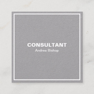 Einfache Clean Frame Classic Square Business Card Quadratische Visitenkarte