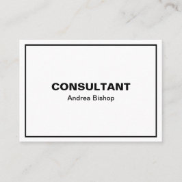 Einfache Clean Frame Classic Visitenkarte