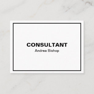 Einfache Clean Frame Classic Visitenkarte