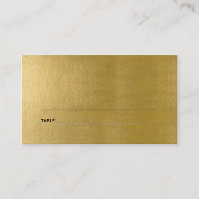 EINFACHE CLEAN IMITATE GOLD BAR BAT MITZVAH PLATZK VISITENKARTE (Vorderseite)