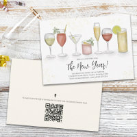 Einfache Cocktailgetränke für neue Jahre Party QR-