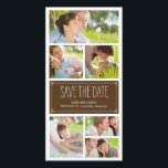 Einfache Collage Save the Date Foto Cards<br><div class="desc">Diese schicken und modernen Fotokarten bitten Ihre Gäste stilvoll, für Ihren großen Tag Save the Date zu gehen. Erhältlich in anderen Farben (individuelle Farbwünsche sind willkommen!).</div>