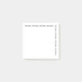 Einfache Coole grauweiße Liste zu tun Post-it Klebezettel