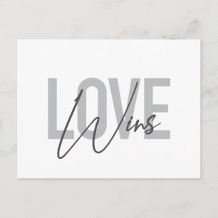 Einfache, coole, urbane, trendige, moderne Liebe g Postkarte