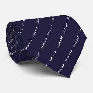 Einfache Coole Vater Dunkelblaues Muster Vatertag Krawatte