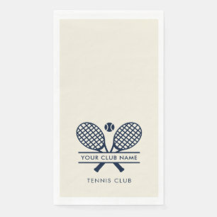 Einfache Country Club Name Tennis Team Serviette