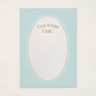 Einfache Country Earring-Display-Karte