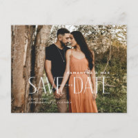Einfache Couple-FotoCollage Save the Date