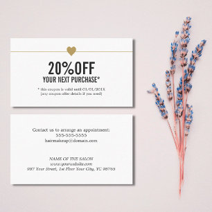 Einfache Coupon für Elegante Schönheit Salon