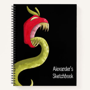 Einfache Creepy Monster Food Notizbuch