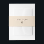 Einfache Creme Tan Beige Vintage Bauchdecke Einladungsbanderole<br><div class="desc">Passen Sie diese einfachen,  beigen Tan Bands an,  die vollständig anpassbar sind,  und das Set als Vorlage für Ihre einfache Anpassung an Ihre Wünsche an.</div>