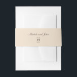Einfache Creme Tan Beige Vintage Bauchdecke Einladungsbanderole<br><div class="desc">Passen Sie diese einfachen,  beigen Tan Bands an,  die vollständig anpassbar sind,  und das Set als Vorlage für Ihre einfache Anpassung an Ihre Wünsche an.</div>