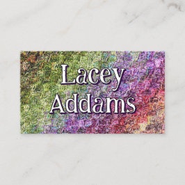 Einfache Crochet Art Business Card Visitenkarte