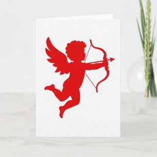 Einfache Cupid-Liebeskarte Karte