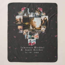 Einfache Custom 18 Foto Herz geformt für sie Sherpadecke