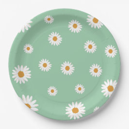 Einfache Daisy Theme Paper-Teller Pappteller