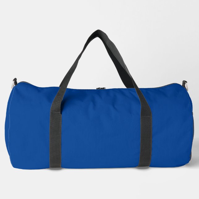 Einfache Deep Blue Large Duffel Tasche gedruckt D. (Vorderseite)