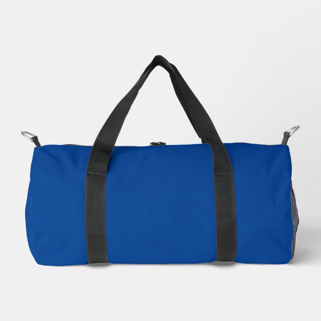 Einfache Deep Blue Small Duffel Tasche gedruckt D. (Vorderseite)