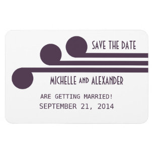 Einfache Deko Chic Speichern Sie das Date Magnet, Magnet