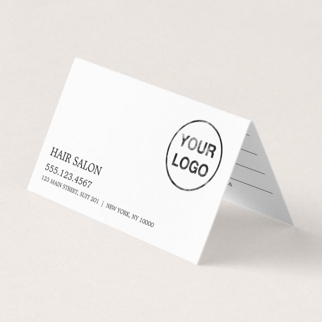 Einfache Design Logo-Bestellkarte Visitenkarten (Vorderseite)
