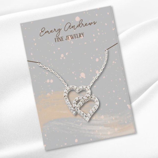 Einfache Designer Schmuck Necklace Holder Display Visitenkarte (Von Creator hochgeladen)