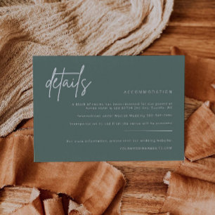 Einfache Details Einladungskarte für Hochzeiten